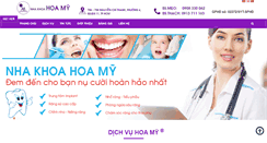 Desktop Screenshot of nhakhoahoamy.com